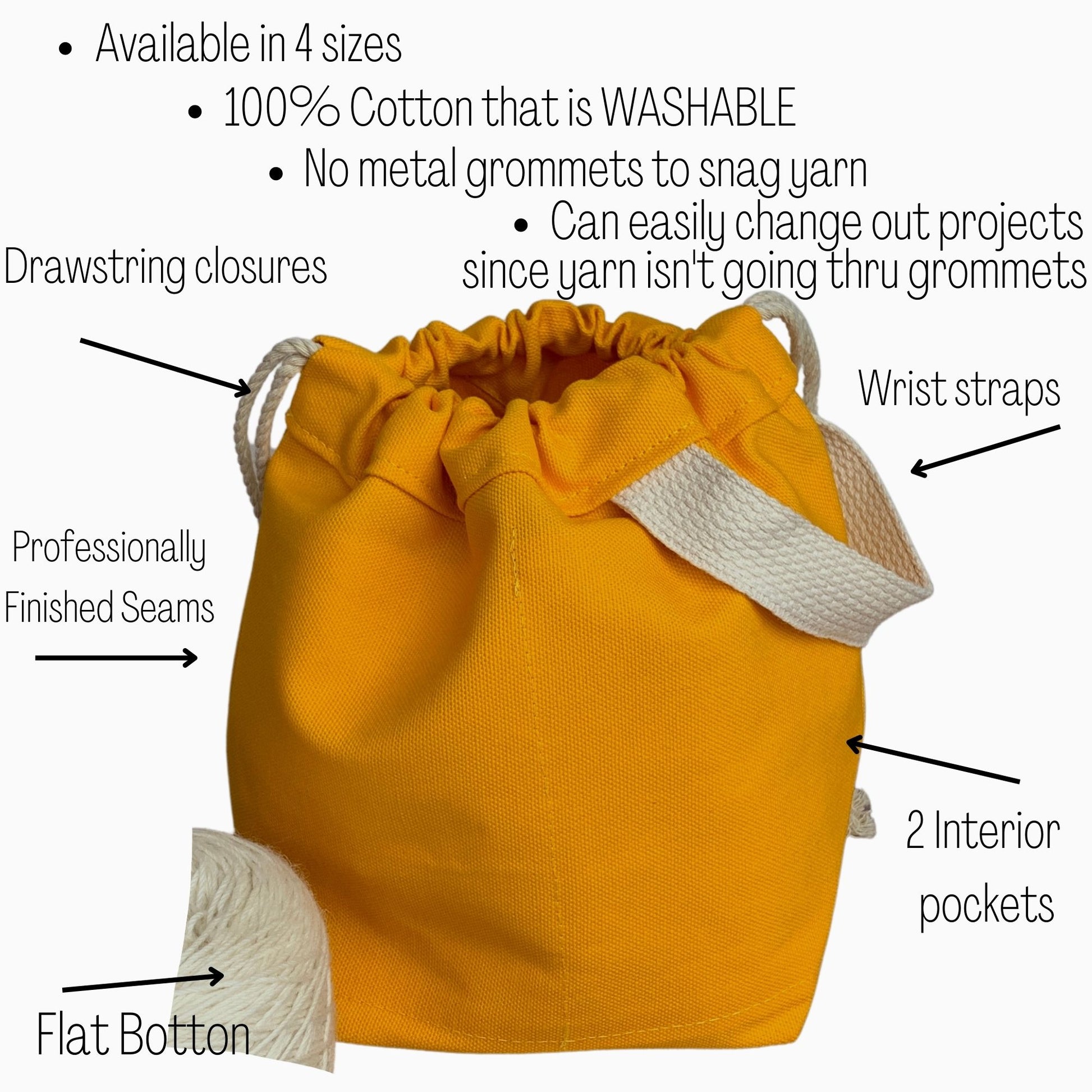 Project Bag for Yarn, Yarn Bags